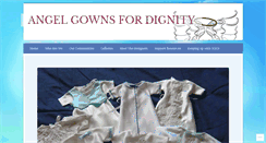 Desktop Screenshot of angelgownsfordignity.org